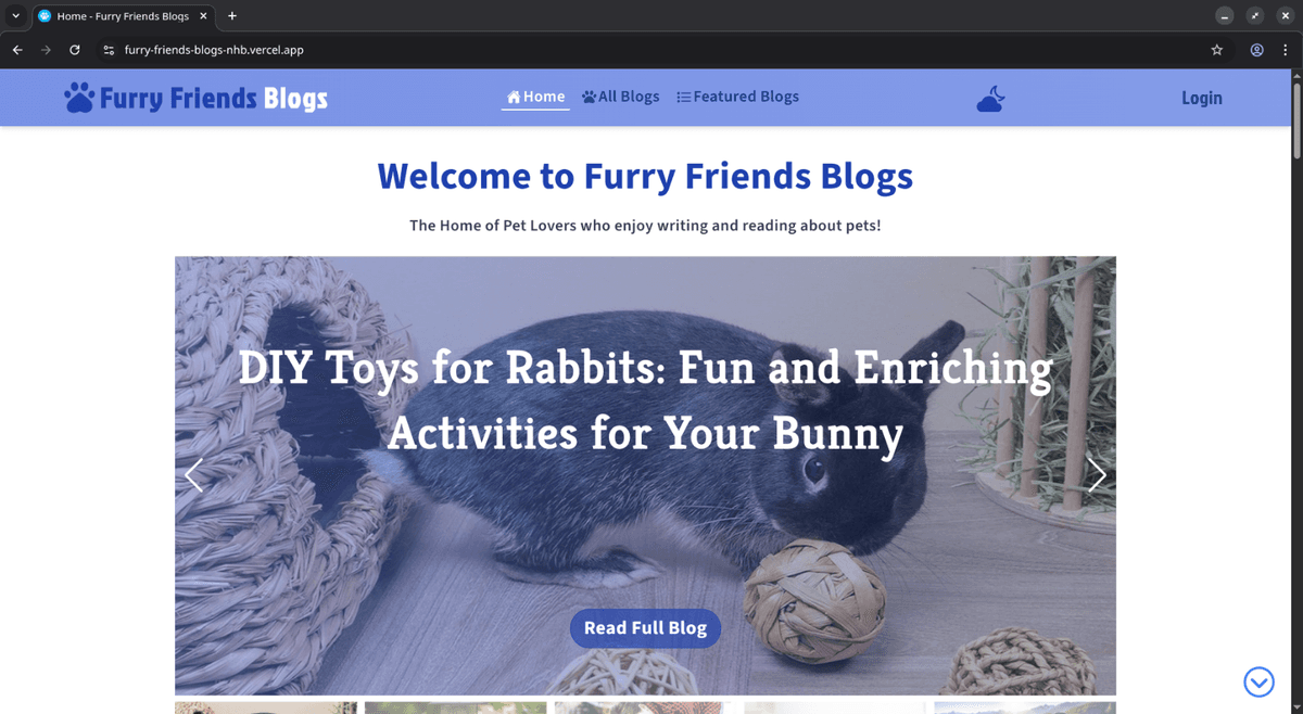 Furry Friends Blogs