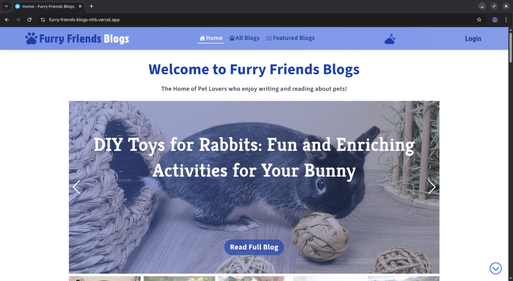 Furry Friends Blogs